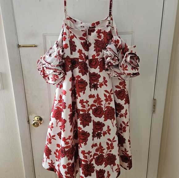 Ny & co red and white dress 3x - Picture 5 of 9